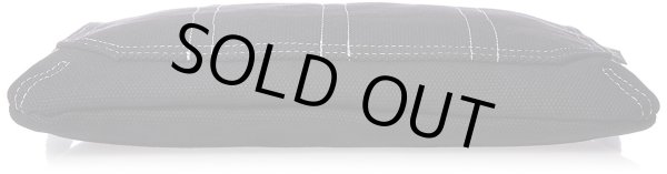 画像4: ステッチポケット帆布サコッシュショルダーバッグ黒 (4)