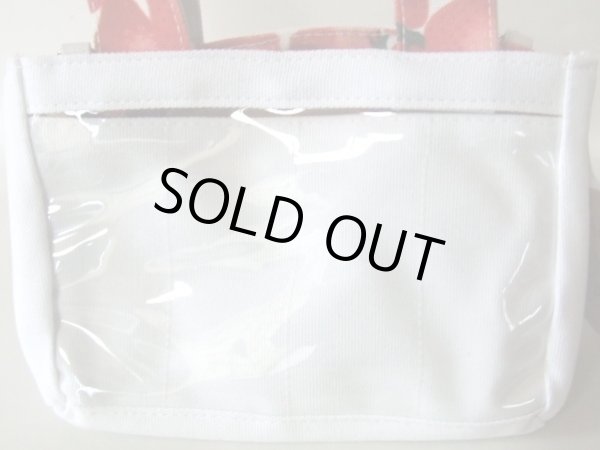 画像4: スマホの操作をカバンに入れたまま出来る2wayミニトートバッグ苺柄（２色有）【メール便ok】 (4)