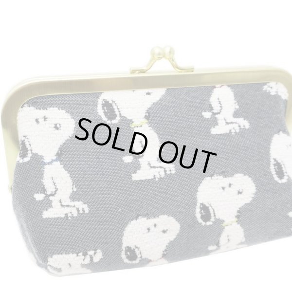 画像3: スヌーピーSNOOPYゴブラン織りがま口ポーチ【メール便ok】 (3)