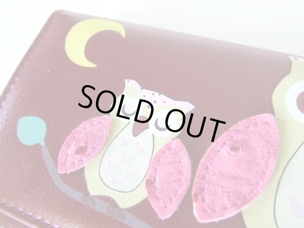 画像8: 縁起の良い親子ふくろうイラスト長財布（４色有） (8)