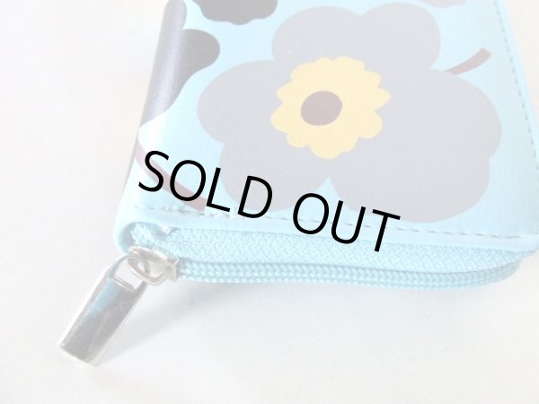 画像9: フラワーイラストラウンドタイプ長財布（４色有） (9)