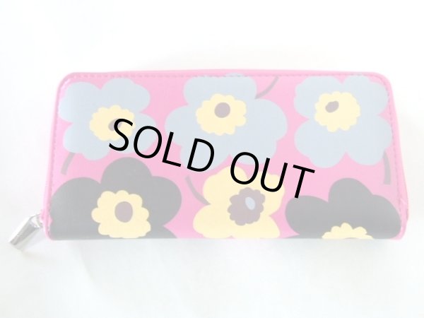 画像3: フラワーイラストラウンドタイプ長財布（４色有） (3)