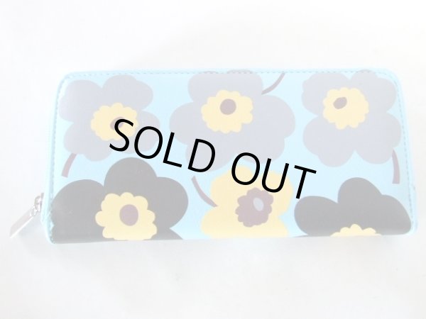 画像4: フラワーイラストラウンドタイプ長財布（４色有） (4)