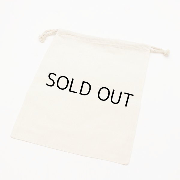 画像2: （２点セット）シンプルなコットン巾着バッグ◇旅行の荷物整理に！＜メール便ok＞ (2)