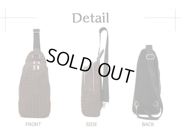 画像6: 高級感のあるオシャレなイントレチャート大人デザインボディバッグ (6)