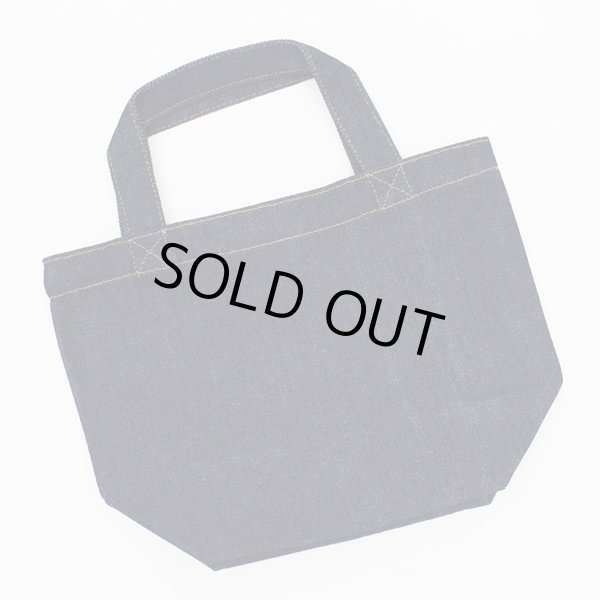 画像2: ＜訳あり＞＜値下げ＞無地デニムキャンバスレディース小さめミニトートバッグ (2)