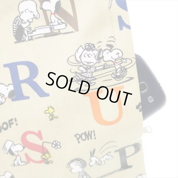 画像5: スヌーピー(snoopy)ラミネート加工トートバッグ／英字【メール便ok】 (5)