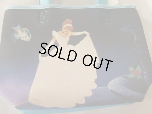 画像6: ディズニープリンセス・シンデレラプリントミニトートバッグ／ウェットスーツ素材 (6)