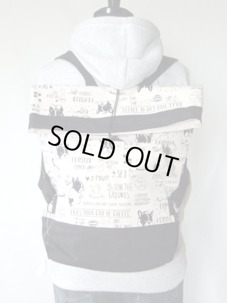 画像8: 【sale】ブルドッグ＆カフェイラストリュックサック (8)