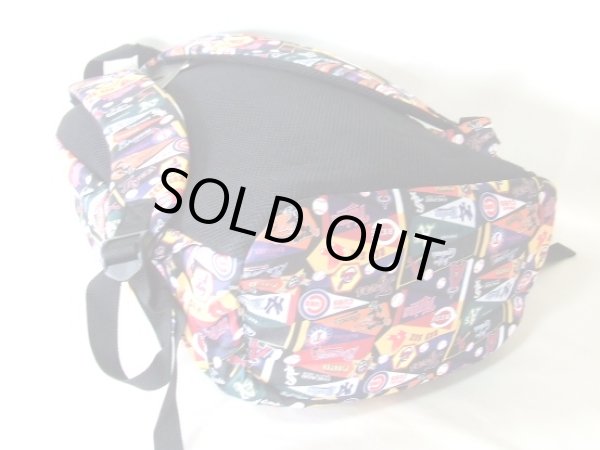 画像2: 訳あり■メジャーリーグベースボールリュックサック／黒 (2)