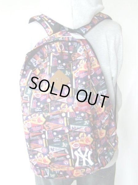 画像9: 訳あり■メジャーリーグベースボールリュックサック／黒 (9)