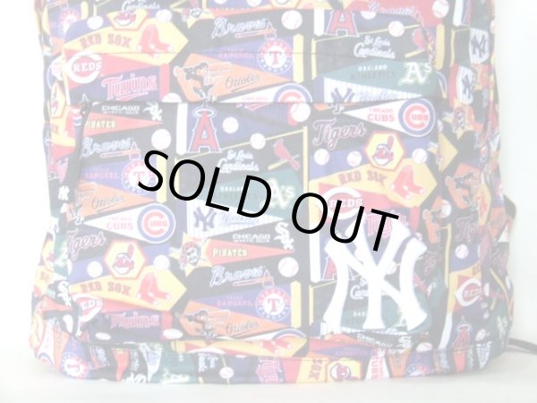 画像4: 訳あり■メジャーリーグベースボールリュックサック／黒 (4)