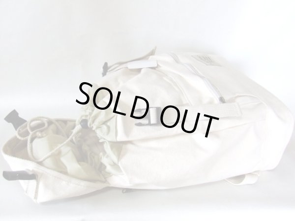 画像3: スッキリしたシンプルデザインで可愛らしい帆布リュックサック／アイボリー (3)