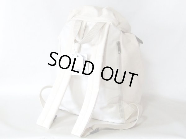 画像2: スッキリしたシンプルデザインで可愛らしい帆布リュックサック／アイボリー (2)