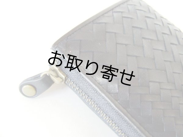 画像5: 【sale】ポニー本革メンズ＆レディース大容量メッシュ長財布／黒【取寄商品】 (5)