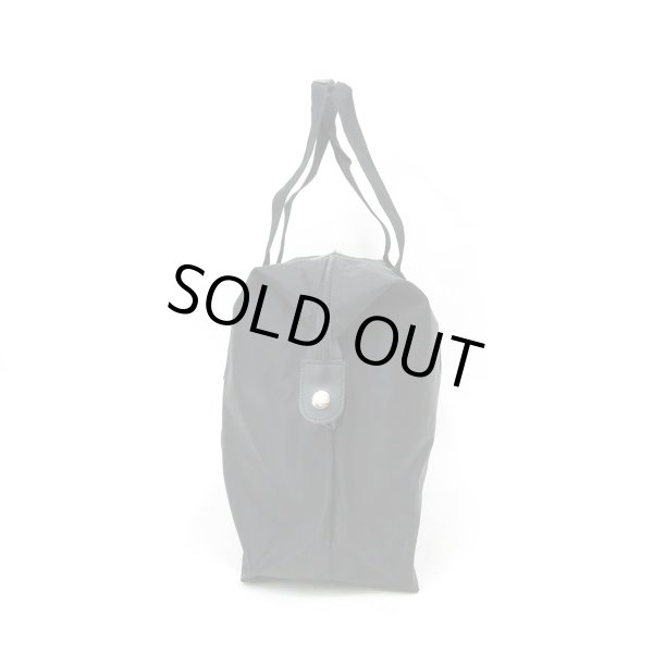 画像4: メンズ＆レディース１〜２泊の旅行や出張に便利なナイロンボストンバッグ／黒 (4)