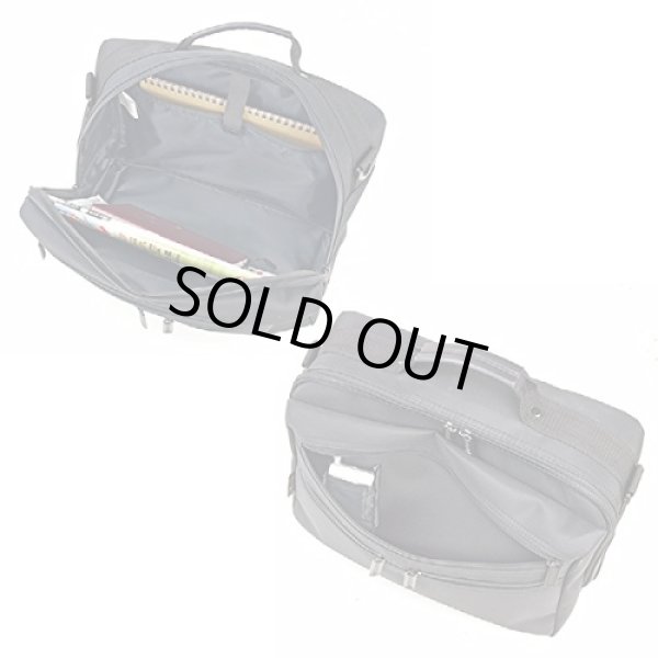 画像2: ビジネスシーンにマッチするBLAZER CLUBメンズ2wayミニショルダーバッグ／黒 (2)