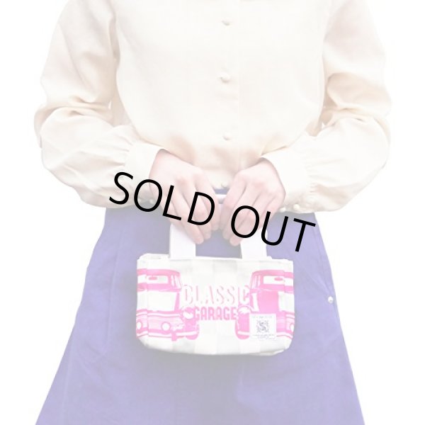 画像5: スマホの操作が透明ポケットに入れたまま出来る2wayミニトートバッグ／タータンチェック２（２色有）【メール便ok】 (5)