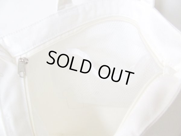 画像5: レディース＆女の子向けパンダイラスト天ファスナー帆布キャンバストートバッグ／MILK【メール便ok】 (5)