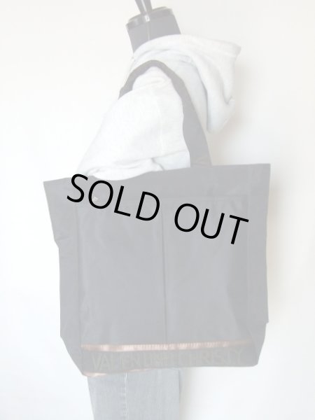 画像6: VALENTINO CHRISTYレディース英字ロゴテープトートバッグ／黒 (6)