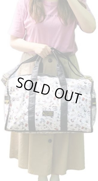 画像4: 人気キャラクタースヌーピー(SNOOPY)ポケット８個付き2WAYボストンバッグ (4)