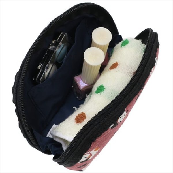 画像4: 和粋屋 和風猫柄ラウンドポーチ (4)