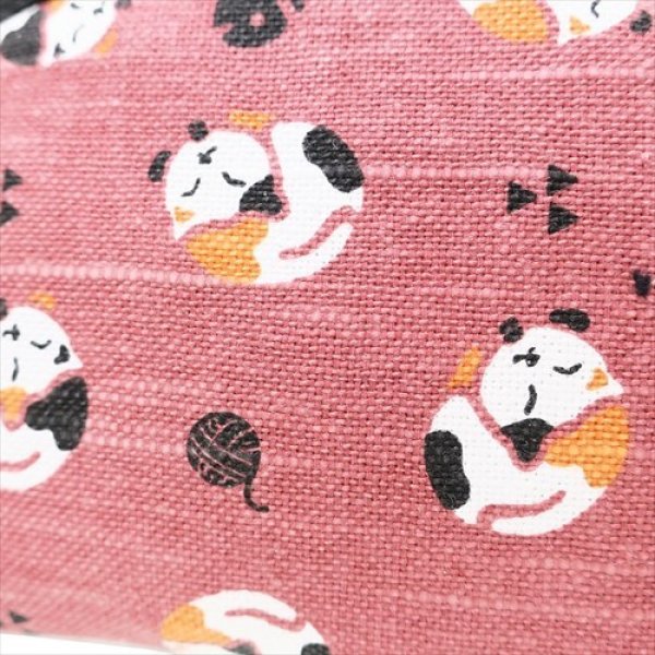 画像5: 和粋屋 和風猫柄ラウンドポーチ (5)