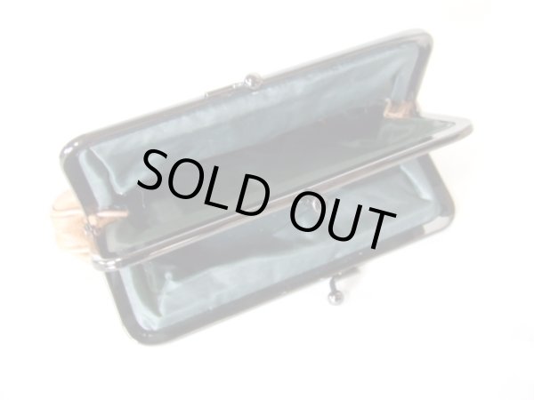 画像6: ３室式でカードも入る使いやすいダブルがま口ラム革財布（10色有） (6)