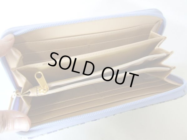 画像7: ＜訳あり＞レディース小花柄ラウンドタイプ長財布／スミレ＜送料無料＞ (7)