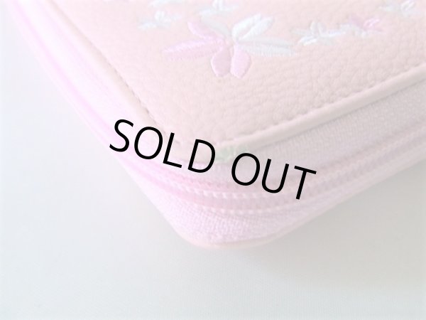画像7: （訳あり）レディース桜柄刺繡ラウンド長財布＜送料無料＞ (7)