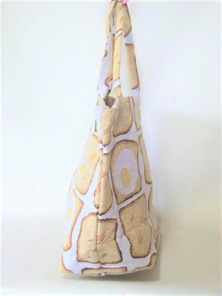 画像3: レディースゴブラン調エッグトーストトートバッグ＜１点限り＞ (3)