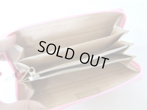 画像8: （訳あり）レディース桜柄刺繡ラウンド長財布＜送料無料＞ (8)