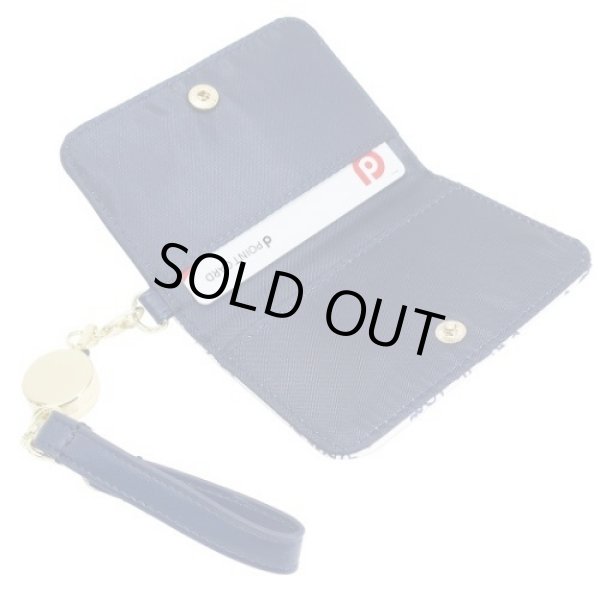 画像2: スヌーピーsnoopyリール付き二つ折りパスケース/ラインアート＜送料無料＞ (2)