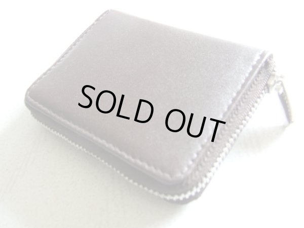 画像3: イタリアンレザー天然皮革手のひらサイズ２室式小銭入れコインケース／ブラウン＜送料無料＞ (3)