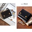 画像6: ＜sale＞本革レザーRenameシンプルなレトロ調３つ折りコンパクト財布ユニセックス（２色有） (6)