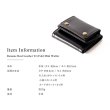 画像11: ＜sale＞本革レザーRenameシンプルなレトロ調３つ折りコンパクト財布ユニセックス（２色有） (11)