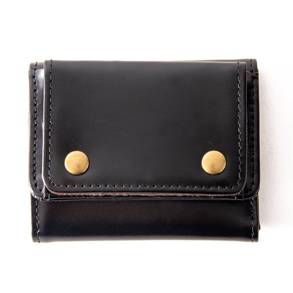 画像3: ＜sale＞本革レザーRenameシンプルなレトロ調３つ折りコンパクト財布ユニセックス（２色有） (3)