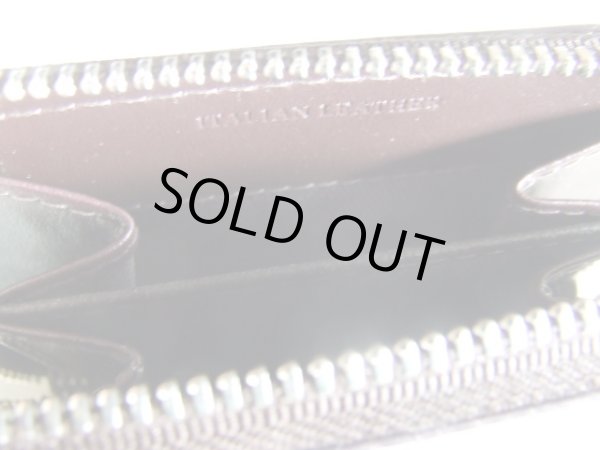 画像4: イタリアンレザー天然皮革手のひらサイズ２室式小銭入れコインケース／ボルドー＜送料無料＞ (4)