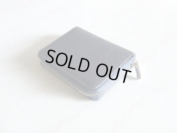 画像3: イタリアンレザー天然皮革手のひらサイズ２室式小銭入れコインケース／ネイビー＜送料無料＞ (3)