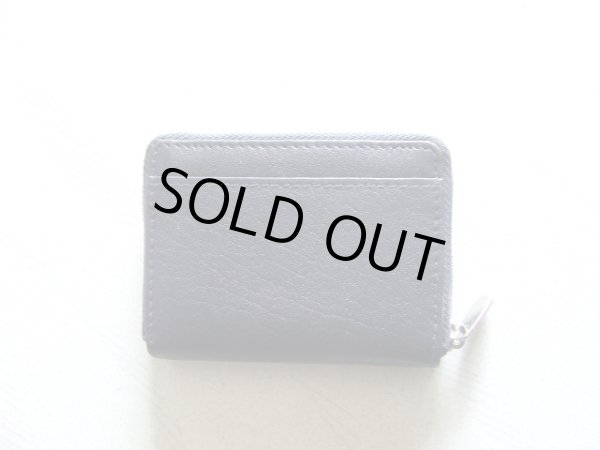 画像2: イタリアンレザー天然皮革手のひらサイズ２室式小銭入れコインケース／ネイビー＜送料無料＞ (2)