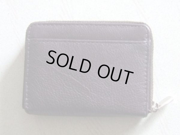 画像2: イタリアンレザー天然皮革手のひらサイズ２室式小銭入れコインケース／ボルドー＜送料無料＞ (2)