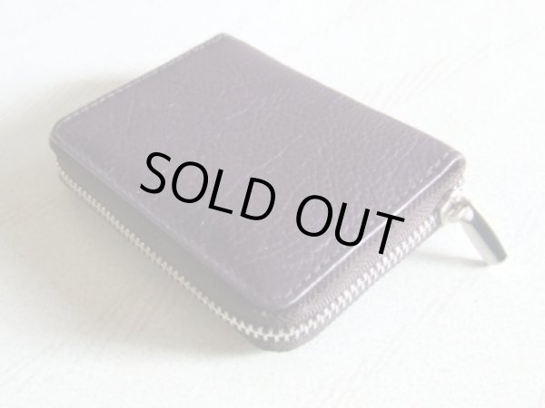 画像3: イタリアンレザー天然皮革手のひらサイズ２室式小銭入れコインケース／ボルドー＜送料無料＞ (3)