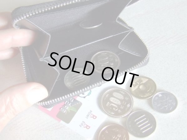 画像5: イタリアンスムースレザー天然皮革手のひらサイズ２室式小銭入れコインケース／ダークブラウン＜送料無料＞ (5)