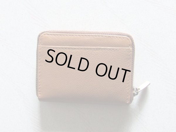 画像2: イタリアンレザー天然皮革手のひらサイズ２室式小銭入れコインケース／キャメル＜送料無料＞ (2)