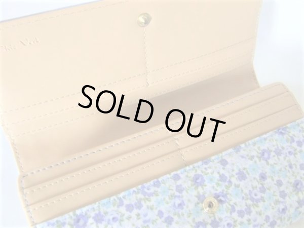 画像9: ＜訳あり＞レディース小花柄長財布／スミレ＜送料無料＞ (9)