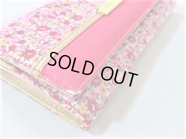 画像4: ＜訳あり＞レディース小花柄長財布／ピンク＜送料無料＞ (4)