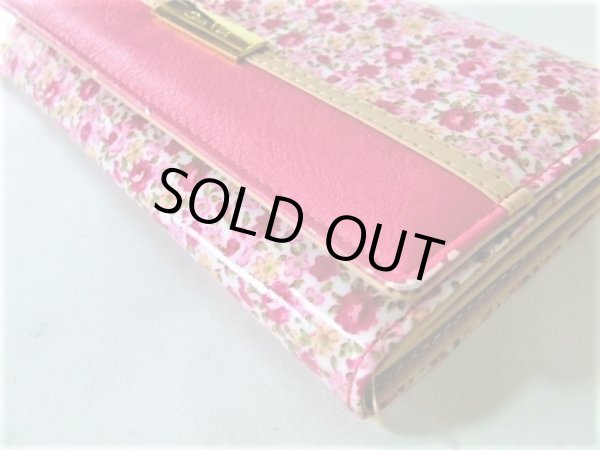 画像5: ＜訳あり＞レディース小花柄長財布／ピンク＜送料無料＞ (5)