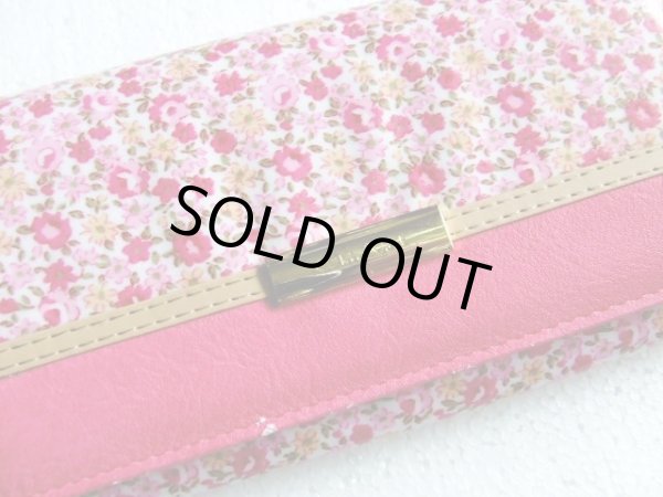 画像6: ＜訳あり＞レディース小花柄長財布／ピンク＜送料無料＞ (6)