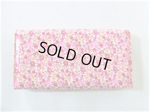 画像2: ＜訳あり＞レディース小花柄長財布／ピンク＜送料無料＞ (2)