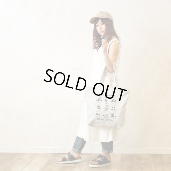 画像8: オール刺繍レディースかわいいラビット９柄トートバッグ／ネイビー＜送料無料＞ (8)